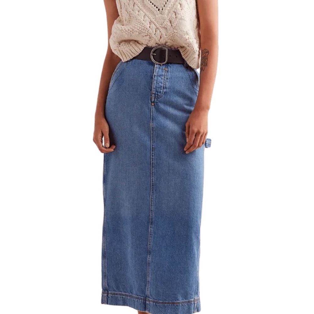 We The Free Francisco Denim Maxi Skirt - Picture 8 of 8